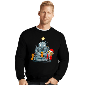 Daily_Deal_Shirts Crewneck Sweater, Unisex / Small / Black Fullmetal Christmas