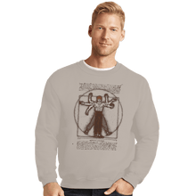 Load image into Gallery viewer, Daily_Deal_Shirts Crewneck Sweater, Unisex / Small / Sand Vitruvian Dragon