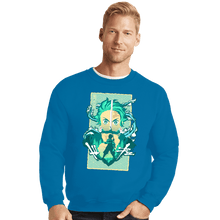 Load image into Gallery viewer, Shirts Crewneck Sweater, Unisex / Small / Sapphire Water Breathing