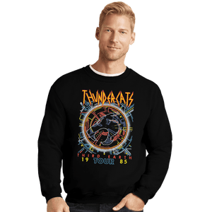 Shirts Crewneck Sweater, Unisex / Small / Black Thundercats Third Earth Tour