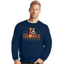 Load image into Gallery viewer, Daily_Deal_Shirts Crewneck Sweater, Unisex / Small / Navy Globex Corp