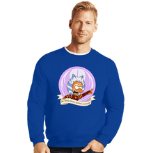 Load image into Gallery viewer, Daily_Deal_Shirts Crewneck Sweater, Unisex / Small / Royal Blue Angry Padawan