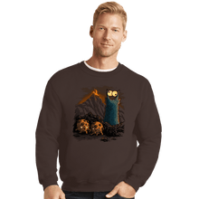 Load image into Gallery viewer, Last_Chance_Shirts Crewneck Sweater, Unisex / Small / Dark Chocolate The Lord Of The Cookies