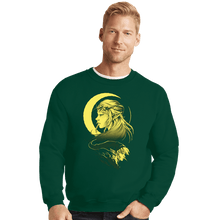 Load image into Gallery viewer, Daily_Deal_Shirts Crewneck Sweater, Unisex / Small / Forest The Knight And Princess