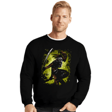 Load image into Gallery viewer, Daily_Deal_Shirts Crewneck Sweater, Unisex / Small / Black The Githyanki Warrior
