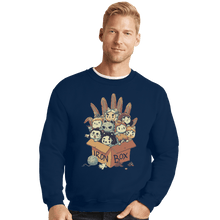 Load image into Gallery viewer, Shirts Crewneck Sweater, Unisex / Small / Navy Game Of Boxes
