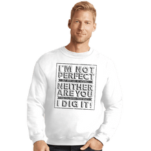 Load image into Gallery viewer, Shirts Crewneck Sweater, Unisex / Small / White Not Perfect