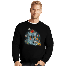 Load image into Gallery viewer, Shirts Crewneck Sweater, Unisex / Small / Black Dice Tower