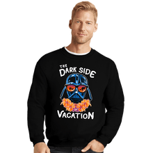 Load image into Gallery viewer, Daily_Deal_Shirts Crewneck Sweater, Unisex / Small / Black The Dark Side Of Vacation