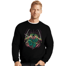 Load image into Gallery viewer, Daily_Deal_Shirts Crewneck Sweater, Unisex / Small / Black King Of Hell