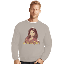 Load image into Gallery viewer, Shirts Crewneck Sweater, Unisex / Small / Sand Jesse's Girl