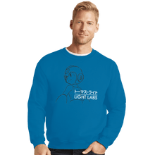 Load image into Gallery viewer, Shirts Crewneck Sweater, Unisex / Small / Sapphire Light Labs