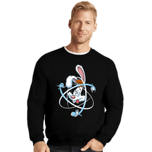 Load image into Gallery viewer, Daily_Deal_Shirts Crewneck Sweater, Unisex / Small / Black Cartoon Science