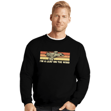 Load image into Gallery viewer, Daily_Deal_Shirts Crewneck Sweater, Unisex / Small / Black Vintage Leaf
