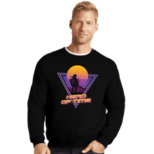 Load image into Gallery viewer, Daily_Deal_Shirts Crewneck Sweater, Unisex / Small / Black Neon Hero Of Time