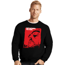 Load image into Gallery viewer, Shirts Crewneck Sweater, Unisex / Small / Black No Women, No Kids
