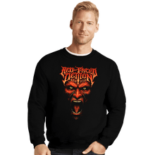 Load image into Gallery viewer, Shirts Crewneck Sweater, Unisex / Small / Black Red Faced Devil