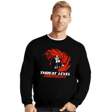 Load image into Gallery viewer, Daily_Deal_Shirts Crewneck Sweater, Unisex / Small / Black Double O Threat