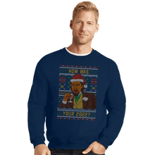 Load image into Gallery viewer, Secret_Shirts Crewneck Sweater, Unisex / Small / Navy How Was 2022 Meme Sweater