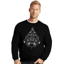 Load image into Gallery viewer, Shirts Crewneck Sweater, Unisex / Small / Black Hallows Tattoo