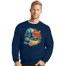 Load image into Gallery viewer, Daily_Deal_Shirts Crewneck Sweater, Unisex / Small / Navy Beskar Dad