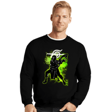 Load image into Gallery viewer, Shirts Crewneck Sweater, Unisex / Small / Black Cosmic Snake