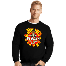 Load image into Gallery viewer, Secret_Shirts Crewneck Sweater, Unisex / Small / Black Big Blocks