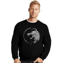 Load image into Gallery viewer, Shirts Crewneck Sweater, Unisex / Small / Black WH1T3 W0LF