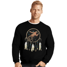 Load image into Gallery viewer, Shirts Crewneck Sweater, Unisex / Small / Black Dreamcatcher