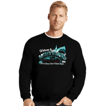 Load image into Gallery viewer, Shirts Crewneck Sweater, Unisex / Small / Black Welcome To Amity Island