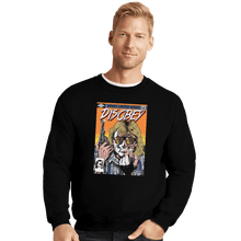 Load image into Gallery viewer, Shirts Crewneck Sweater, Unisex / Small / Black Disobey
