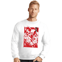 Load image into Gallery viewer, Daily_Deal_Shirts Crewneck Sweater, Unisex / Small / White Ninja Rival