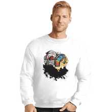 Load image into Gallery viewer, Shirts Crewneck Sweater, Unisex / Small / White Robot Touch
