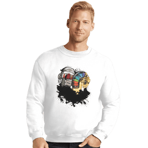 Shirts Crewneck Sweater, Unisex / Small / White Robot Touch