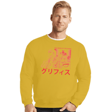 Load image into Gallery viewer, Shirts Crewneck Sweater, Unisex / Small / Gold The White Falcon