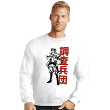Load image into Gallery viewer, Shirts Crewneck Sweater, Unisex / Small / White Titan Shifter