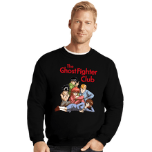 Load image into Gallery viewer, Secret_Shirts Crewneck Sweater, Unisex / Small / Black Ghost Fighters Club