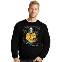 Load image into Gallery viewer, Secret_Shirts Crewneck Sweater, Unisex / Small / Black Stab Trek