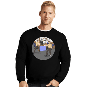 Shirts Crewneck Sweater, Unisex / Small / Black Bears Beets Battlestar Galactica