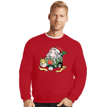 Load image into Gallery viewer, Daily_Deal_Shirts Crewneck Sweater, Unisex / Small / Red Christmas Of Heroes