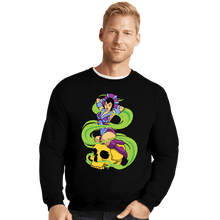 Load image into Gallery viewer, Daily_Deal_Shirts Crewneck Sweater, Unisex / Small / Black Sorceress Pinup