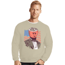 Load image into Gallery viewer, Shirts Crewneck Sweater, Unisex / Small / Sand AbraHAM Lincoln
