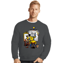 Load image into Gallery viewer, Daily_Deal_Shirts Crewneck Sweater, Unisex / Small / Charcoal Snikt Portriat