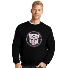 Load image into Gallery viewer, Shirts Crewneck Sweater, Unisex / Small / Black Autobots Glitch