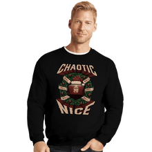 Load image into Gallery viewer, Shirts Crewneck Sweater, Unisex / Small / Black Chaotic Nice Christmas