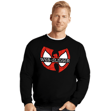 Load image into Gallery viewer, Daily_Deal_Shirts Crewneck Sweater, Unisex / Small / Black Web Slinger Clan
