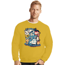 Load image into Gallery viewer, Last_Chance_Shirts Crewneck Sweater, Unisex / Small / Gold Magic Gang