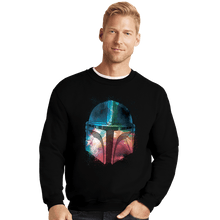 Load image into Gallery viewer, Daily_Deal_Shirts Crewneck Sweater, Unisex / Small / Black Galactic Mandalorian