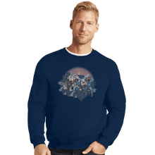 Load image into Gallery viewer, Shirts Crewneck Sweater, Unisex / Small / Navy Villains At Break