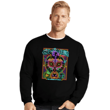 Load image into Gallery viewer, Daily_Deal_Shirts Crewneck Sweater, Unisex / Small / Black Majora's Neon